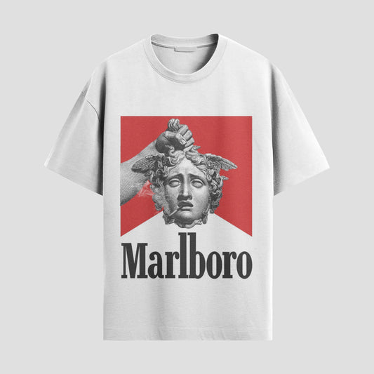 “Medusa Marlboro” Tee – Greek Myth Meets Cigarette Chic