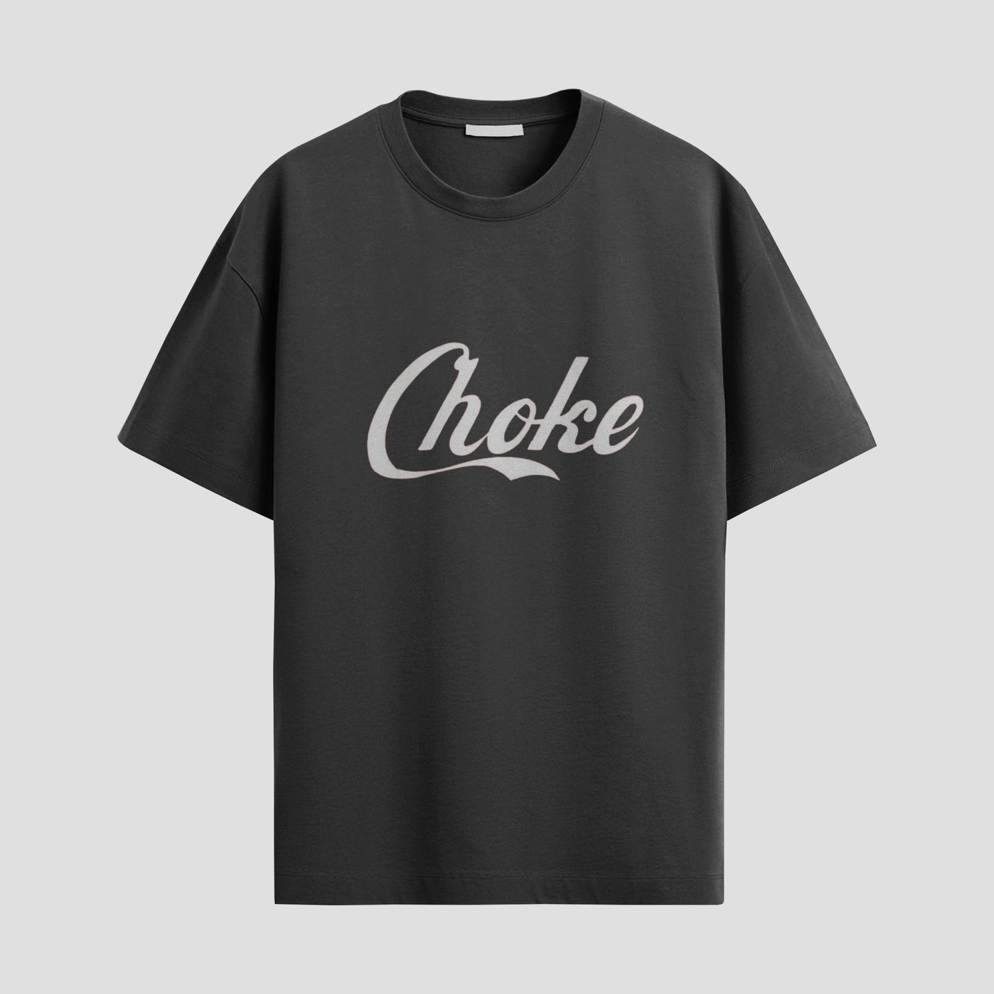 "Choke Script" Tee – Soft Font, Hard Message