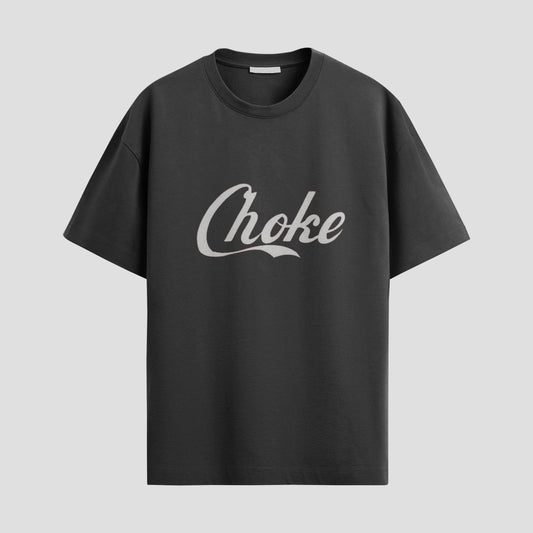 "Choke Script" Tee – Soft Font, Hard Message